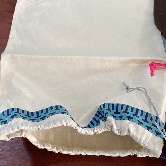 3 drawstring dust bags Tory Burch Stuart Weitzman Kate Spade for shoes purse - Picture 5 of 15